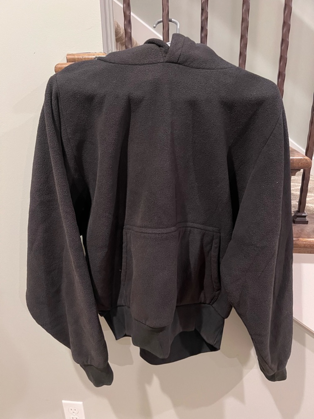 Yeezy Gap Engineered by Balenciaga Polar Fleece Hoodie Black Men’s Size Large